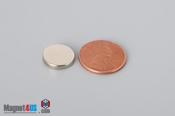 1/2" dia. x 1/10" N40 Neodymium Disc Magnet - photo 1