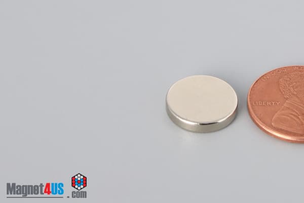 1/2" dia. x 1/10" N40 Neodymium Disc Magnet - photo 3