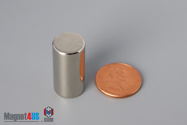 1/2" dia. x 1" N52 Neodymium Cylinder Magnet - photo 1
