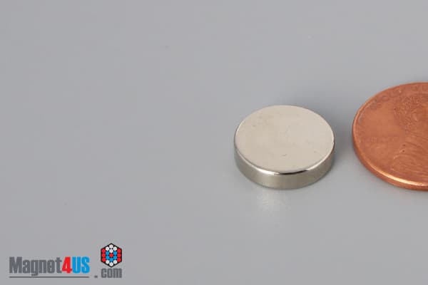 1/2" dia. x 1/8" N45 Neodymium Disc Magnet - photo 3
