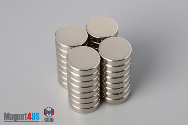 1/2" dia. x 1/8" N45 Neodymium Disc Magnet - photo 4