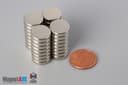 1/2" dia. x 1/8" N45 Neodymium Disc Magnet - photo 5