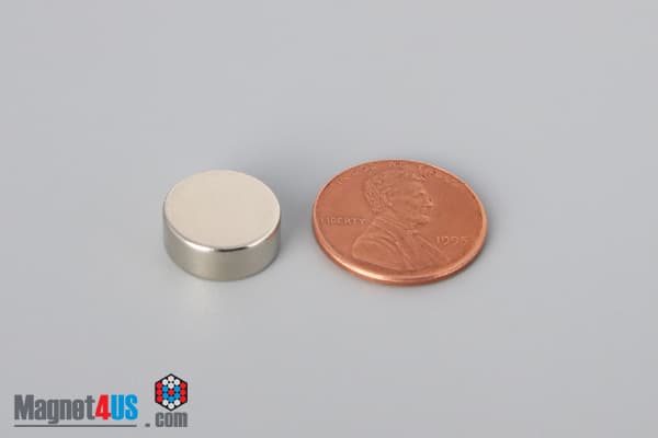 1/2" dia. x 2/10" N40 Neodymium Disc Magnet