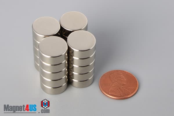 1/2" dia. x 2/10" N40 Neodymium Disc Magnet - photo 5