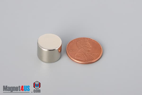 1/2" dia. x 3/8" N40 Neodymium Disc Magnet - photo 1