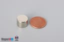 1/2" dia. x 3/8" N40 Neodymium Disc Magnet - photo 1
