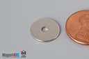 1/2" od x 1/8" id x 1/32" N40 Neodymium Ring Magnet - photo 3