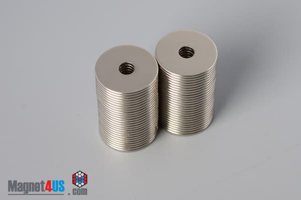 1/2" od x 1/8" id x 1/32" N40 Neodymium Ring Magnet - photo 4