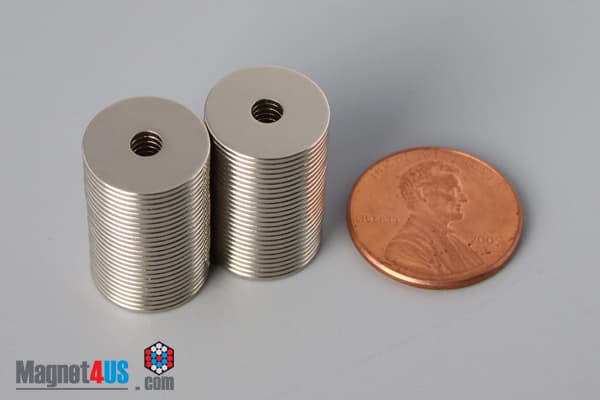 1/2" od x 1/8" id x 1/32" N40 Neodymium Ring Magnet - photo 5