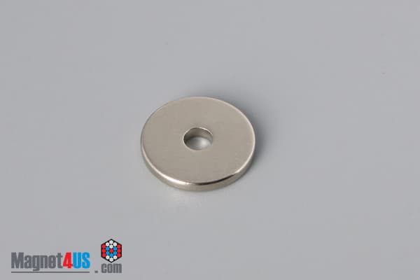 1/2" od x 1/8" id x 1/16" N40 Neodymium Ring Magnet - photo 2