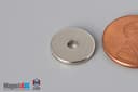 1/2" od x 1/8" id x 1/16" N40 Neodymium Ring Magnet - photo 3