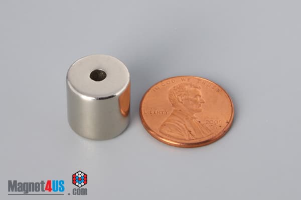 1/2" od x 1/8" id x 1/2" N40 Neodymium Ring Magnet