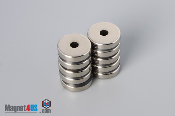 1/2" od x 1/8" id x 1/8" N40 Neodymium Ring Magnet - photo 4