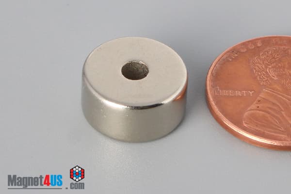 1/2" od x 1/8" id x 1/4" N40 Neodymium Ring Magnet - photo 3