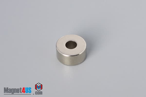 1/2" od x 3/16" id x 1/4" N45 Neodymium Ring Magnet - photo 2