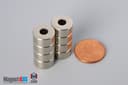 1/2" od x 3/16" id x 1/4" N45 Neodymium Ring Magnet - photo 5
