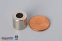 1/2" od x 1/4" id x 1/2" N45 Neodymium Ring Magnet - photo 1