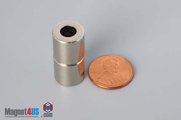 1/2" od x 1/4" id x 1/2" N45 Neodymium Ring Magnet - photo 5
