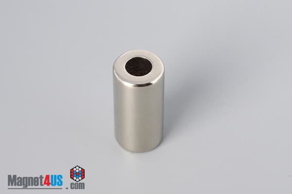 1/2" od x 1/4" id x 1" N40 Neodymium Ring Magnet - photo 2