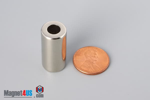 1/2" od x 1/4" id x 1" N40 Neodymium Ring Magnet