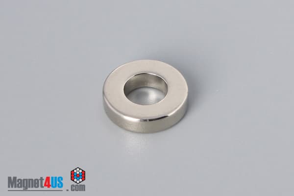 1/2" od x 1/4" id x 1/8" N40 Neodymium Ring Magnet - photo 2