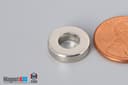 1/2" od x 1/4" id x 1/8" N40 Neodymium Ring Magnet - photo 3