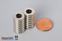 1/2" od x 1/4" id x 1/8" N40 Neodymium Ring Magnet - photo 5