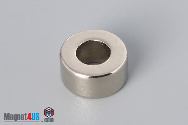 1/2" od x 1/4" id x 1/4" N45 Neodymium Ring Magnet - photo 2