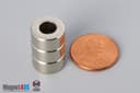 1/2" od x 1/4" id x 1/4" N45 Neodymium Ring Magnet - photo 5