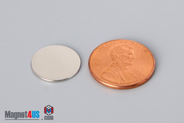 9/16" dia. x 1/32" N40 Neodymium Disc Magnet - photo 1