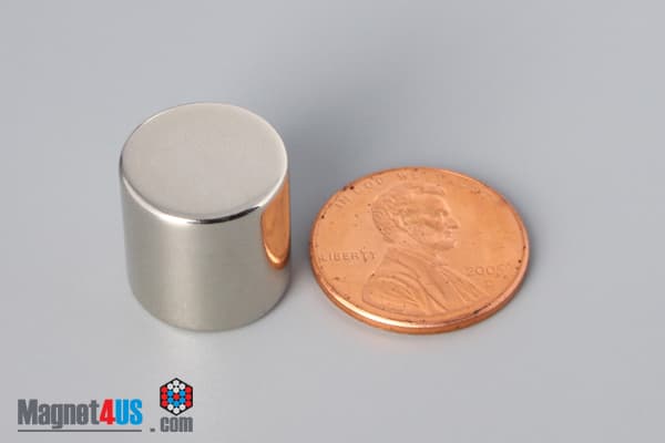 9/16" dia. x 9/16" N52 Neodymium Cylinder Magnet