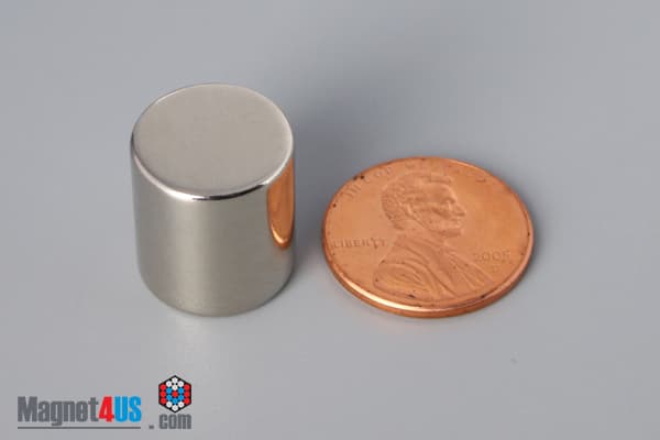 9/16" dia. x 5/8" N45 Neodymium Cylinder Magnet