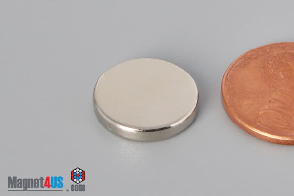 9/16" dia. x 1/10" N45 Neodymium Disc Magnet - photo 3