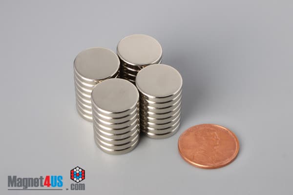 9/16" dia. x 1/10" N45 Neodymium Disc Magnet - photo 5