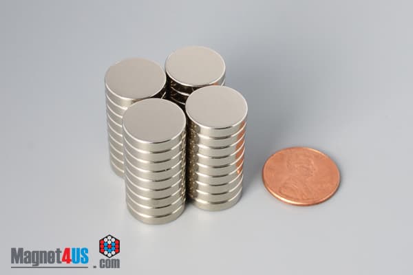 9/16" dia. x 1/8" N40 Neodymium Disc Magnet - photo 5