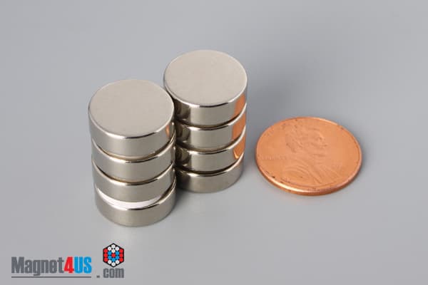 9/16" dia. x 3/16" N52 Neodymium Disc Magnet - photo 5