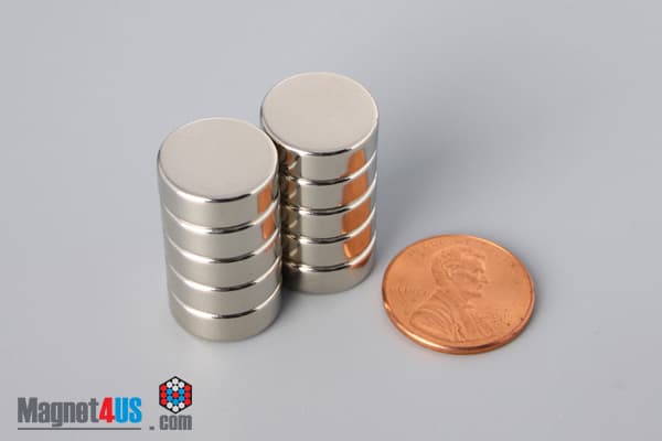 9/16" dia. x 2/10" N45 Neodymium Disc Magnet - photo 5