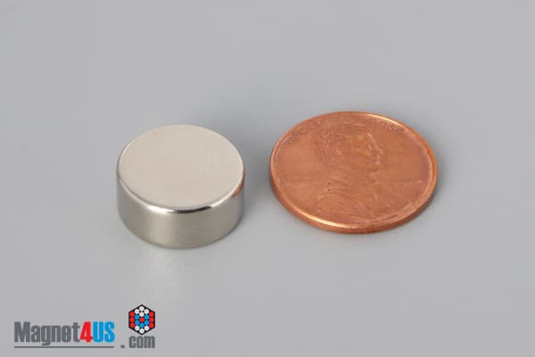 9/16" dia. x 1/4" N40 Neodymium Disc Magnet - photo 1