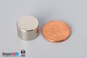9/16" dia. x 3/8" N45 Neodymium Disc Magnet - photo 1