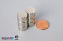 9/16" dia. x 3/8" N45 Neodymium Disc Magnet - photo 5