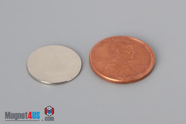 5/8" dia. x 1/32" N40 Neodymium Disc Magnet