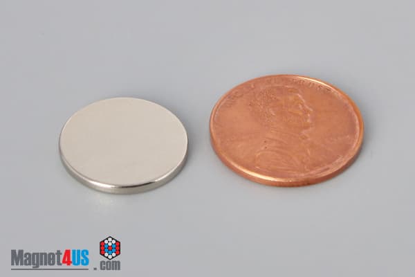 5/8" dia. x 1/16" N40 Neodymium Disc Magnet
