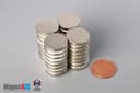 5/8" dia. x 1/10" N40 Neodymium Disc Magnet - photo 5