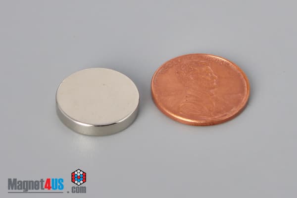 5/8" dia. x 1/8" N40 Neodymium Disc Magnet - photo 1