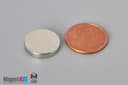 5/8" dia. x 1/8" N40 Neodymium Disc Magnet - photo 1