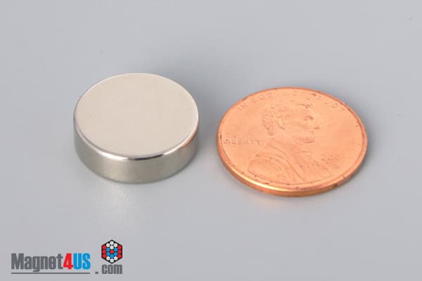 5/8" dia. x 3/16" N40 Neodymium Disc Magnet
