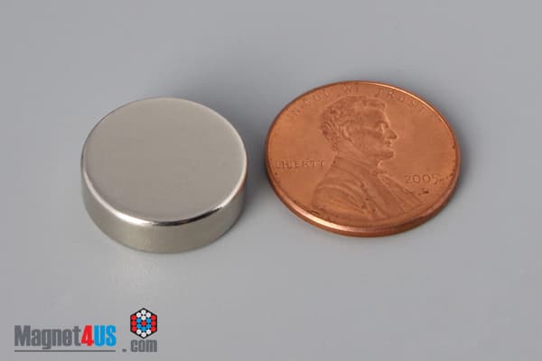 5/8" dia. x 2/10" N40 Neodymium Disc Magnet - photo 1