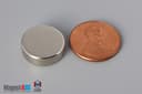 5/8" dia. x 2/10" N40 Neodymium Disc Magnet - photo 1