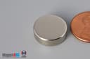 5/8" dia. x 2/10" N40 Neodymium Disc Magnet - photo 3