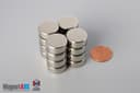 5/8" dia. x 1/4" N45 Neodymium Disc Magnet - photo 5